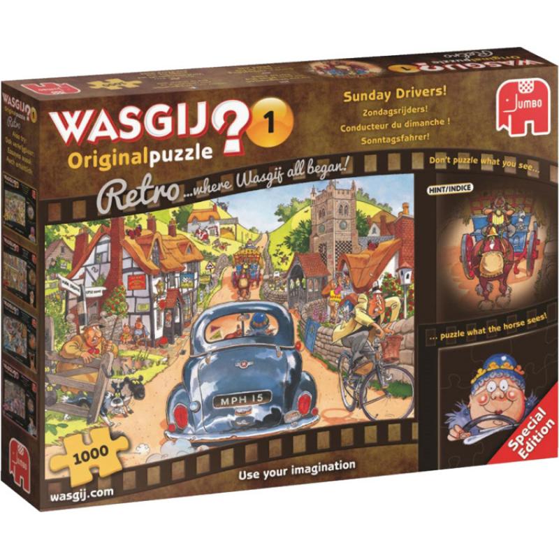 Speelgoed Jumbo Wasgij Retro Original 1 Zondagsrijders! Puzzel