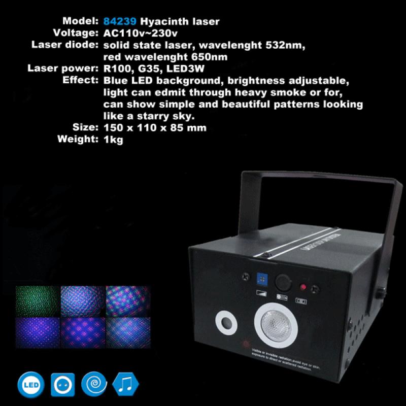 Feestverlichting AlleKleurenShirts Laser met blauwe licht effecten