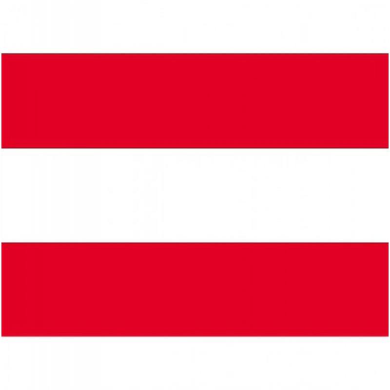 Landen versiering en vlaggen Stickertjes van vlag van Oostenrijk