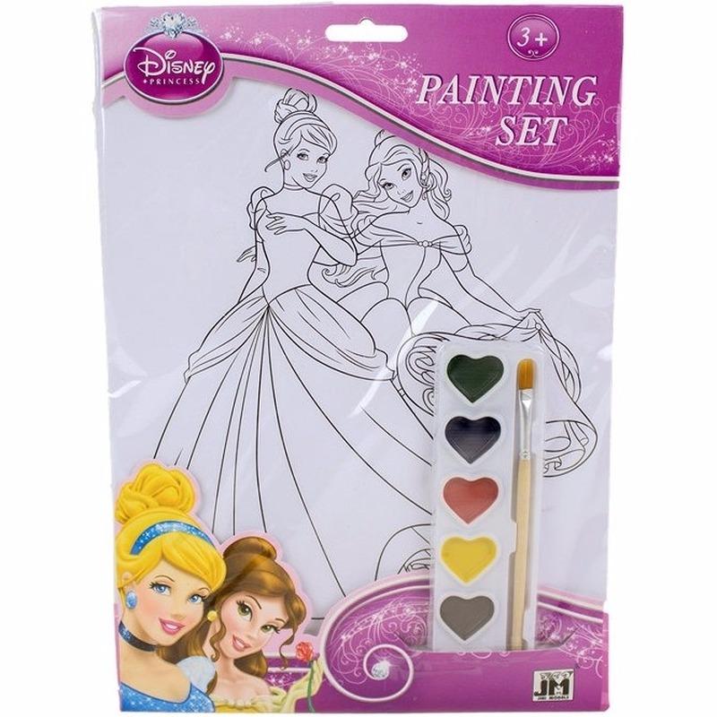 Creatief speelgoed Disney prinsessen schilderen knutselset A4